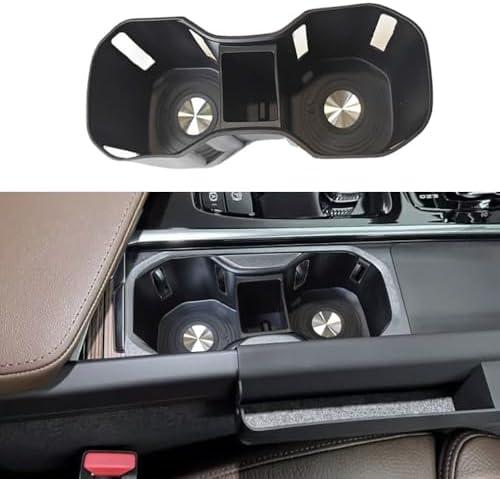 for Volvo Car Cup Holder Coaster, Silicone Cup Holder Insert, Non-Slip Cup Holders, Car Accessories Interior， for XC60 XC90 XC40 Center Part Storage Box Accessories ((Coaster) Wireless Charging)