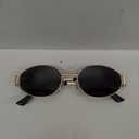 livho 2025 Trendy Oval Sunglasses - Stylish Polarized Shades for Everyday - Retro Metal Frames