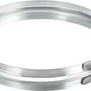 PATIKIL Duct Clamp, 8" (200mm) V-shape Zinc Plated Iron Pipe Clamp for Ventilation Ducting Dust Collection Chimney Pipe