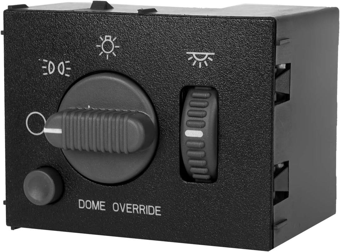 15755595 Headlight Switch Replacement for 1999-2002 Chevy Silverado Avalanche Suburban & GMC Sierra Yukon, Headlamp Dimmer Switch Replace# D1534G DS-968