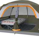 CAMPROS CP Tent 8 Person Camping Tents, Waterproof Windproof Family Dome Tent with Top Rainfly, Large Mesh Windows, Double Layer, Easy Set Up, Portable with Carry Bag, for All Seasons (Olive)