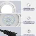 12V DC 1.5W Range Hood Light, LED Bulbs Replacement, 68mm/2.68in Hole Recessed Stove Hood Light Bulbs, Energy Efficient Kitchen Vent Hood Light Bulb Replacement, Bright White 6000K, 2 Pack