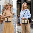 CHUNLI Summer Straw Crossbody Bag for Women Raffia Clutch Boho Shoulder Purse for Beach Vacation Everyday