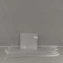 2 Pcs Acrylic Clear Wedding Flower Stand Elegant Crystal Acrylic Flower Stand Tabletop Display Rack Floral Backdrop Clear Column Pillar Square Props