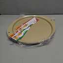 Pizza Pan - 14 Inch Nonstick Pizza Pan for Oven with Widen Handles for Cooking, Baking, and Grilling - Durable, Even Heating, Long-Lasting Kitchen Cookware (2, Golden)