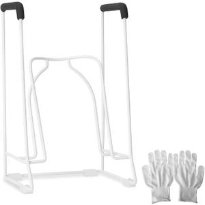 Zipcase Large Size Stocking Donner, Sock Aid Tool to Put on Compression Socks for Large Calves from 18" to 20" in Circumference (Compatible for JOBST, SB SOX, CHARMKING, FITRELL, Bluemaple, COOLOVER) White