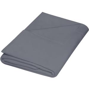 ZPECC Twin Flat Sheet Only 1 Pack, Durable Dark Gray Top Bed Sheets Hypoallergenic Soft Brushed Microfiber Color-Coded Label, 66"x96"