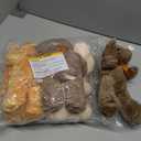 Teddy Bears, Pack of 6, 3 Different Colors