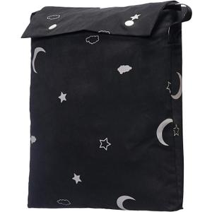 Amazon Basics Portable Room Darkening Blackout Curtain Shade with Suction Cups, Noise Reduction, 50"W x 78"L, Moon and Stars, 1-Pack