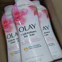 Olay Body Wash for Women, Fresh Radiance, Refreshing & Renewing, Made with Plant Based Cleansers, B3 Botanical Complex, For All Skin Types, Rose Water & Sweet Nectar Scent, 22 fl oz (Pack of 3)