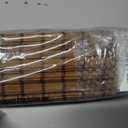 LazBlinds Cordless Blackout Bamboo Roman Shades, Room Darkening Blinds for Interior Windows, Thermal Insulated Roll Up Bamboo Blinds for Home & Patio, 34" W x 64" H, Penang Teak