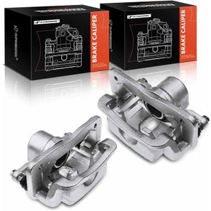 A-Premium Disc Brake Caliper Assembly with Bracket Compatible with Select Hyundai and Kia Models - Santa Fe 2010-2016, Santa Fe Sport, Santa Fe XL, Sorento - Rear Driver and Passenger Side, 2-PC Set