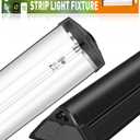 T5 UVA UVB Reptile Light Combo Kit(100V-250V Wide Voltage), Reptile Light Fixture with UVB 10.0 Fluorescent Tube, 54W UVA UVB Lamp Bulb for Bearded Dragon Tortoise (T5 54W Combo Kit)
