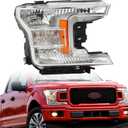 munirater Headlight Assembly Replacement for 2018 2019 2020 F150 Right Halogen Headlamp Passenger Side KL3Z13008C