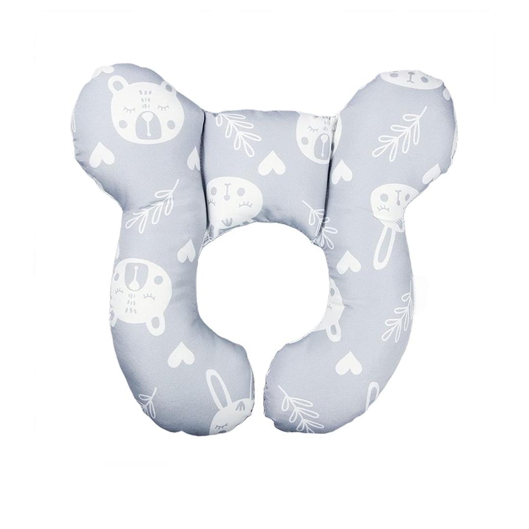 Baby Car Seat Head Support Pillow -Baby Travel Pillow Toddler Head and Neck Support for Car Seat,Pushchair -Bear