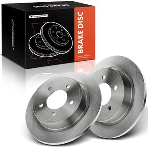 A-Premium 11.22 inch (312mm) Rear Solid Disc Brake Rotors Compatible with Select Chrysler Models - Pacifica 2004 2005 2006 2007 2008, 2-PC Set