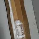 Tension Rod 41-67inch White Tension Curtain Rods no Drilling 1.26" Diameter Outdoor Curtain Rod for Patio,Windows,Shower,Doorway,Heavy Duty Spring Rods