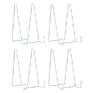 LIONWEI LIONWELI White Decorative Plate Stand Holder Picture Frame Stand Easel Display Stand