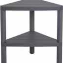 Honey-Can-Do Grey 2-Tier Corner Shelf
Waterproof resin corner shelving for bathroom, kitchen or office; tool-free assembly; holds 35 lbs; 18.1W x 10D x 17.7H in.