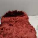 EasyJoy Ultra Soft Fluffy Shaggy Area Rug Faux Fur Rug Chair Cover Seat Pad Fuzzy Area Rug for Bedroom Floor Sofa Living Room (2 x 6 ft Sheepskin, Burgundy)