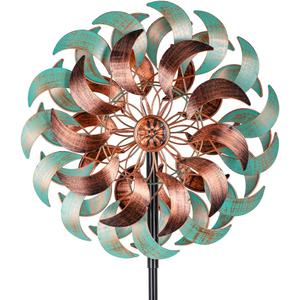 DREAMSOUL 360 Wind Spinners Outdoor, Metal Wind Spinner 64 Inch Windmill for Yard Garden Outdoor Decor