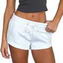 Mxiqqpltky Womens Sweat Shorts Summer Casual Drawstring Elastic High Waist Running Shorts Comfy Loose Fit Lounge Short Pants, S