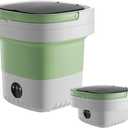 Portable Washing Machine, 16L Large Capacity Laundry Washer Cleaning for Underwear, Baby Clothes, Shirts,Small Delicates. Foldable Mini Washer and Dryer Combo for Apartment,Hotel,Camp,RV,Travel(Green)