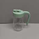 32oz Breast Milk Storage, Glass Formula Mixing Storage with Lid - Heat & Cold Resistant, Leak-Proof Container for Preparing Baby Bottles, Large Mouth for Easy Cleaning & Storage (199mm) (Green)