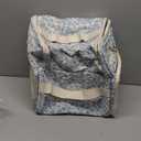 CUBETASTIC Extra Large Nail Polish Organizer Case Holds 86 to 100+ Bottles Nail Polish & Nail Lamp, Nail Supplies Storage Carrying Bag with 2 Removable Pouches (Blue Floral, 86 Slots)