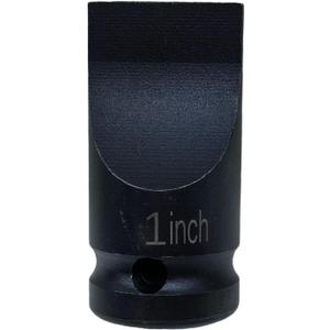 Slotted Screwdriver Bit Socket/Drag Link Socket, 1" x 1/4" Tip, for Removing Rusted or Stubborn Cleanout Plugs, 1/2" Drive, Heat-Treated Cr-Mo Alloy Steel