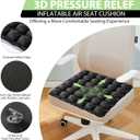 Sondur Travel Cushion Airplane seat, Portable Inflatable Travel Seat Cushion for Long Flights, Office Chair, Wheelchair, Cars, Home Living, Ergonomic Comfort Support