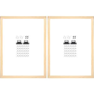 uxcell 2 Pcs DIY Canvas Stretcher Bars, 24 x 16 Inch Canvas Frame Wooden Frames Kit Sturdy Stretcher Frames for Oil Paintings Prints Posters