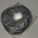 Black Rubber Weather Stripping Door Seal Strip, D Shape Door Weather Seal Strip, Self-Adhesive Soundproofing Frame Insulation Tape for Doors Frame/Window Seal,Blocks Cold Drafts Noise (40 Feet)