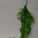 Artificial Plants Faux Hanging Plant Fake Boston Ferns Vines Plastic Artificial Hanging Plants for Homes Decoration (2 PCS)