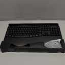 Wireless Keyboard and Mouse Combo, 2.4G Full Size Wave Keys Ergonomic Keyboard with Wrist Rest and 3-Level DPI Adjustable Wireless Ergonomic Mouse for Windows, Mac OS Desktop/Laptop/PC(Black)