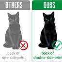 2 x Halloween Window Clings Decorations - 16.5" Double Sided Large Lifelike Black Cat Silhouette Halloween Decor with Bat Spiderweb, Spooky Window Decals Stickers Home Decor for Glass Mirror, 6 Sheets