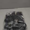 DoubleFill 24 Pcs Electric Fence Insulators and T Post Safety Cap, T Post Safety Topper Black Plastic Insulators for Wood Posts Wire Holding Fencing Garden Farm Highway Sport Fences Supplies (Black)