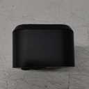 Peakeep Night Light Digital Alarm Clock Battery Operated with Indoor Temperature, Desk Small Clock (Black)