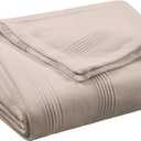Full/Queen Size 100% Cotton Blanket | Super Soft Breathable Lightweight Throw Blanket | All-Season Knit Blanket | Versatile Hotel Luxury | Easy Care Full Size Cotton Blanket | Oeko-Tex Blanket | Mink