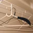 DOITOOL 10Pcs Velvet Hangers Shoulder Form Hanger Shoulder Pads Black Protectors 0.2 Inch Wide Non-Slip Shaper for Velvet Flocking s