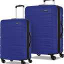 Samsonite Evolve SE Hardside Expandable Luggage with Spinners | Saphir Blue | 2PC SET (Carry-on/Large)