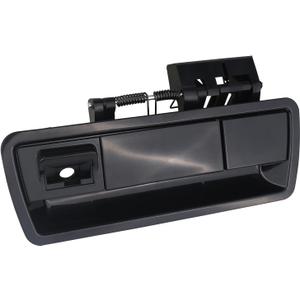 Osompar Rear Liftgate Exterior Door Handle Compatible with 2004-2015 Nissan Armada Replaces 90606-ZZ90E 90606-ZQ78A Tailgate Handle Black (With Camera Hole)