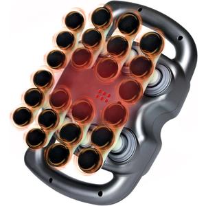 HYUVCX 24 Head Massage Set, Massage Deep Tissue Portable with 9 Modes 99 Intensities, Massager for Legs, Neck, Waist, Back, Body Muscles Pain Relief (Gray)