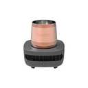 Allocacoc Cup Cooler, Instant Cold Panel Keep Your Cold Drink Cool, Beverage Cooling Device, Electric Ice Bucket, Wine Drink Desert Ice Cream Chiller, Aluminum Cup, Savor The Flavor Grey