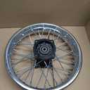 Wheel Rim Hub Compatible for 70CC 90CC 110CC 125CC 140CC 150CC 160CC Off Road Motocross Pit Dirt Rocket Bike (Silver, 80/100-12" 12mm)