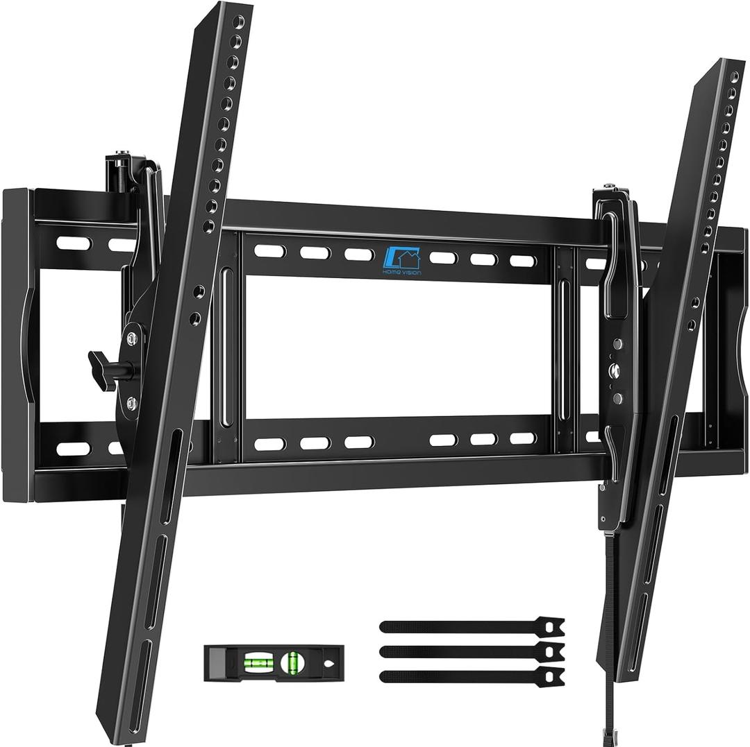HOME VISION Heavy Duty Tilt TV Wall Mount Bracket for 48-120 Inch Flat/Curved TVs, 200Lbs Capacity, Fits 16/18/24 Inch Studs, Max VESA 800x600mm for LED OLED LCD
