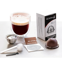 Ve‘rtuo.line Refillable Coffee Capsule Reusable Pod Compatible for Ne-spreso V-ertuoPlus, Stainless Steel Reusable Coffee Capsules Pods (2.4 oz)