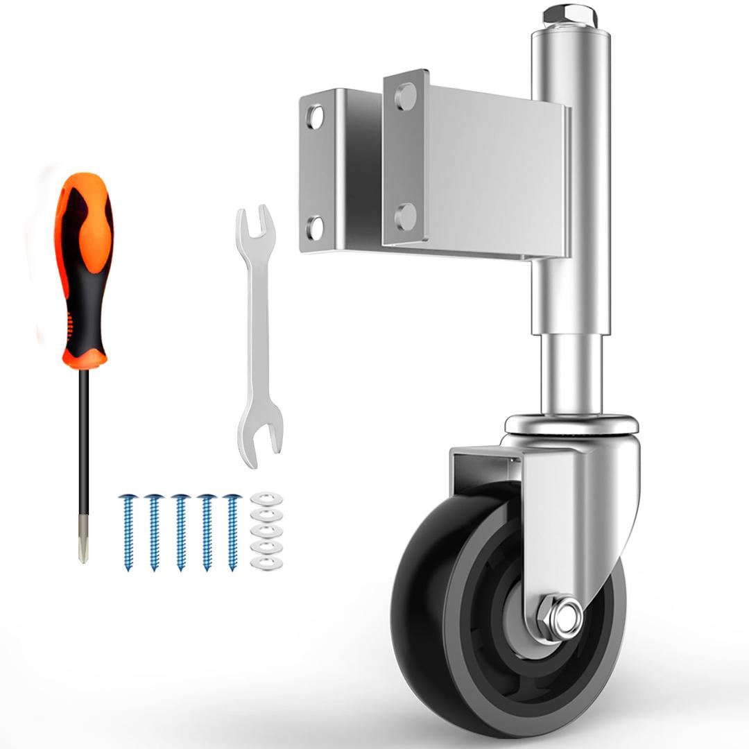 Spring Loaded Gate Casters 4 Heavy Duty Gate Caster Wheels with Hardware 330 Lbs Load Capacity