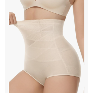 KLVEE Shapewear Tummy Control Underwear High Waisted Girdle Body Shaper Butt Lifting Panties Spanks for Women M