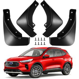 Mud Flaps for Ford Escape 2020-2025,4PCS No Drilling Required Mudflap Fender for Escape 2022 2023 2024 Accessories,All-Weather Upgrade Front Rear Splash Guards(Not for ST-Line)